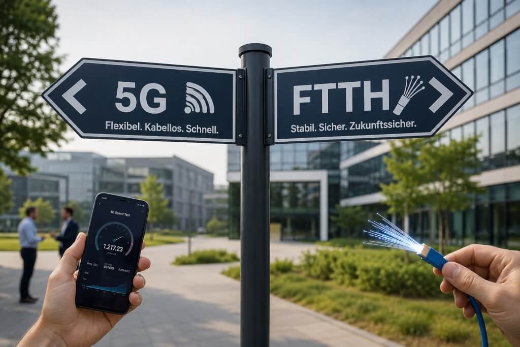 5G vs. FTTH Campusnetze: Welches Netzwerk eignet sich besser für Ihr Projekt?